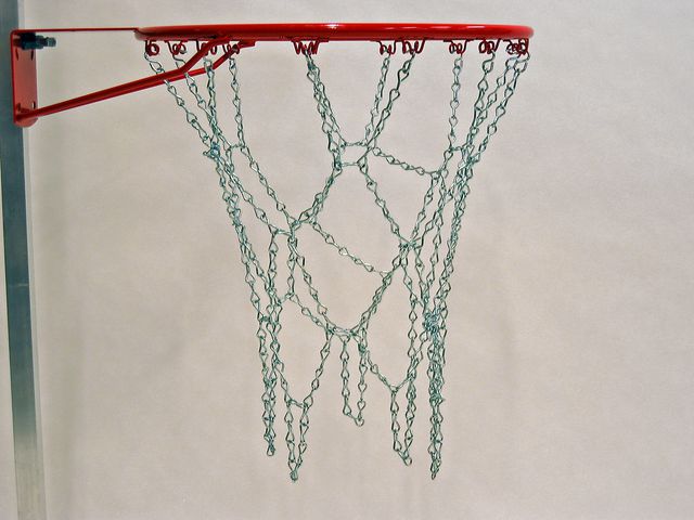 Basketnät, metall, tåligt och hållbart, utomhusbruk, st
