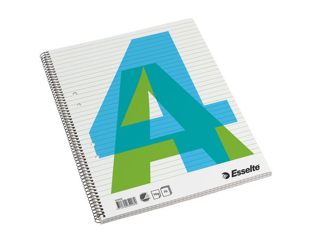 Esselte Kollegieblock A4 70g 70 blad linjerat, st