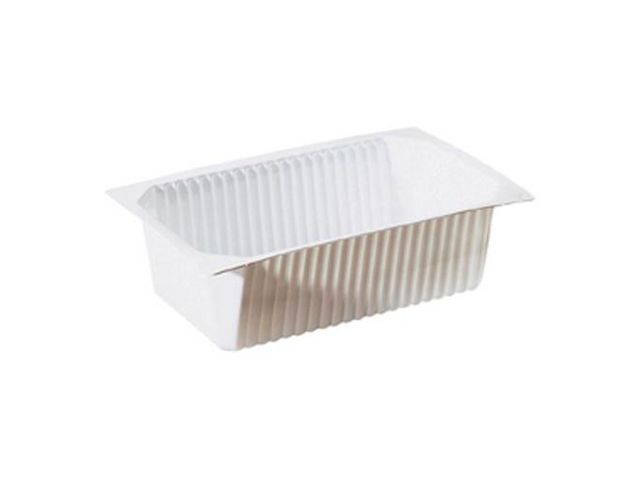 Duni Duniform® plastform, 1/4 GN, förslutningsbar, polypropylen, 2 l, vit, 262 x 162 x 70 mm, fp om 150 st