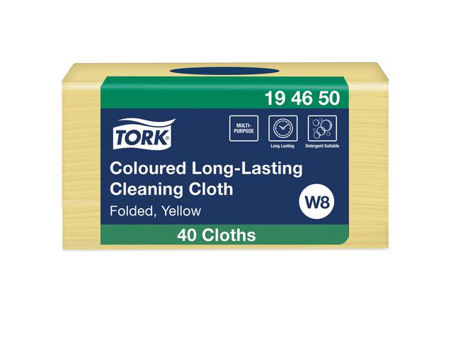 Tork Rengöringsduk Premium W8 gul, fp om 40 st