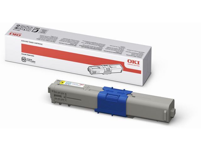 OKI Toner, gul, singelförpackning, 44469704, st