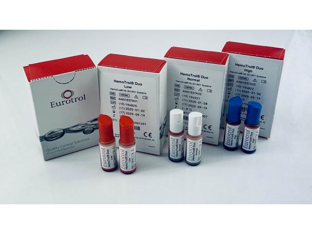 HEMOCUE HemoTrol Duo kontroll för Hb801 2/FP, fp om 2 st