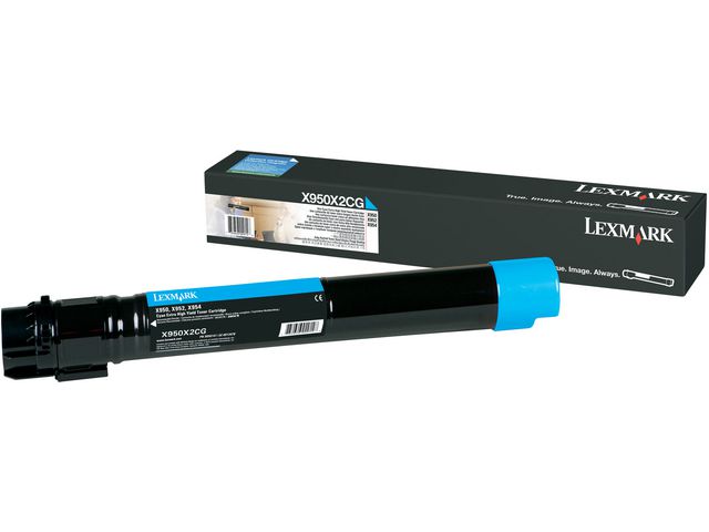 Lexmark Toner, X950X2 CG, X950X2CG, cyan, singelförpackning, st