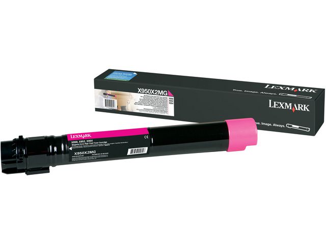 Lexmark Toner, X950X2 MG, X950X2MG, magenta, singelförpackning, st
