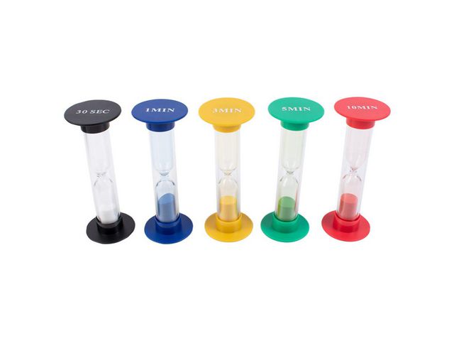 PLAYBOX Timglas 5 tidsintervaller, fp om 5 st