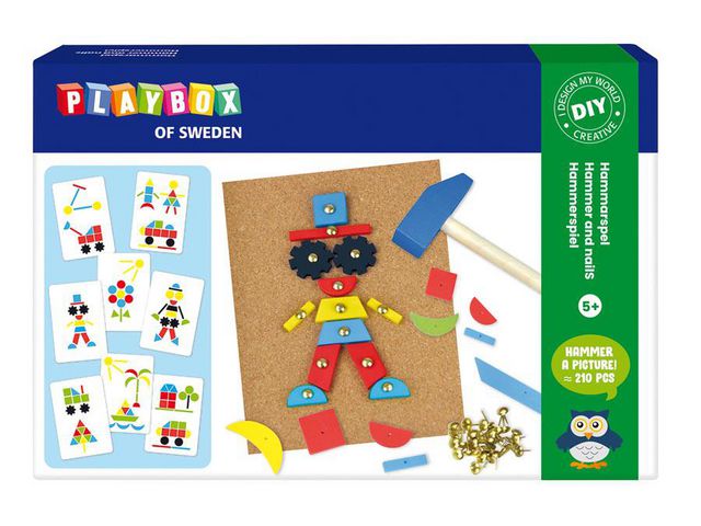 PLAYBOX Spikmosaik 210 delar, fp om 210 st