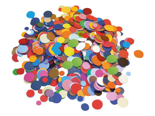 PLAYBOX Pappersmosaik Cirkelmix 200g, fp om 200 g