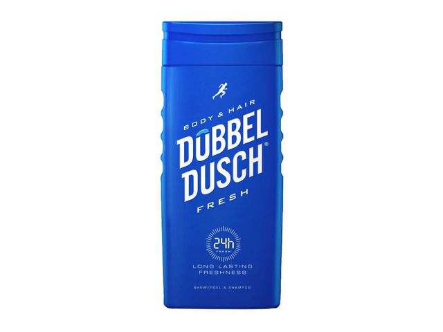 DUBBELDUSCH® Dusch/schampo Fresh 250ml, flaska om 250 ml