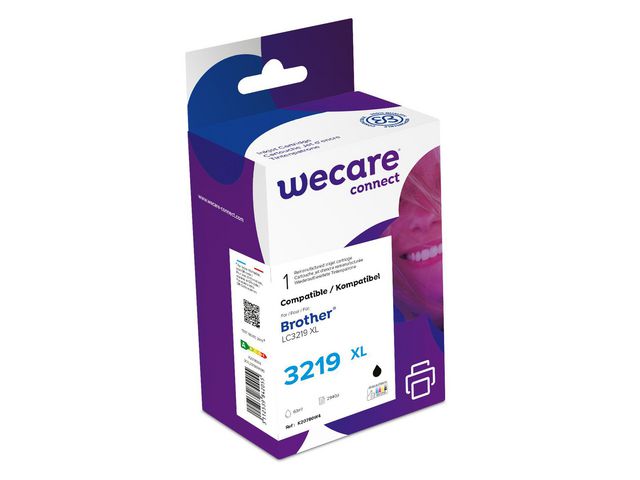 Wecare Bläckpatron BROTHER LC3219XLBK svart, st