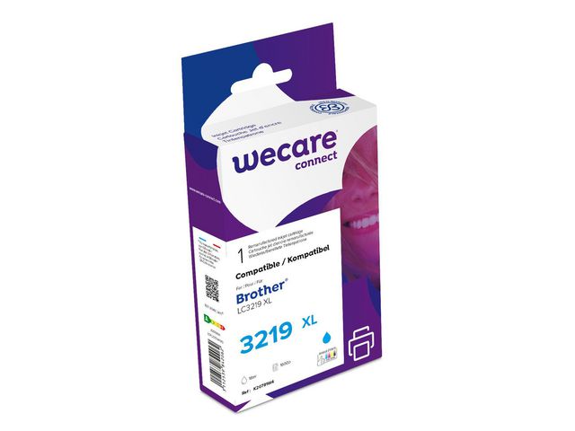 Wecare Bläckpatron BROTHER LC3219XLC cyan, st
