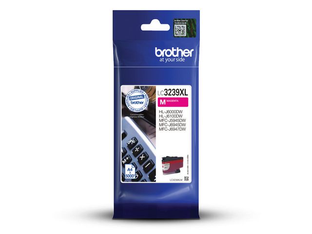 Brother Bläckpatron LC3239XLM Magenta, st