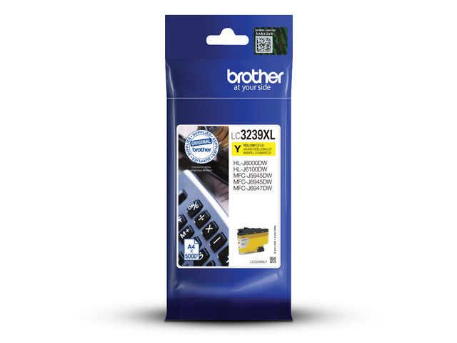 Brother Bläckpatron LC3239XLY Gul, st