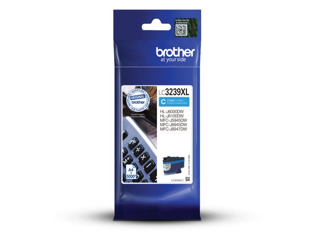 Brother Bläckpatron LC3239XLC Cyan, st