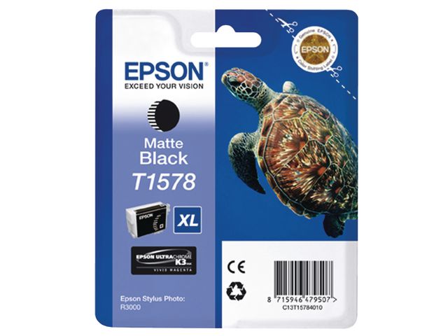 Epson Bläckpatron, T1578, matt svart, C13T15784010, st