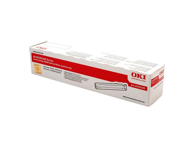 OKI Toner, singelförpackning, svart, 43502302, st