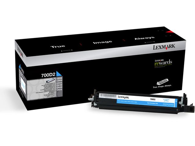 Lexmark Framkallningsenhet, 700D2, cyan, 70C0D20, st