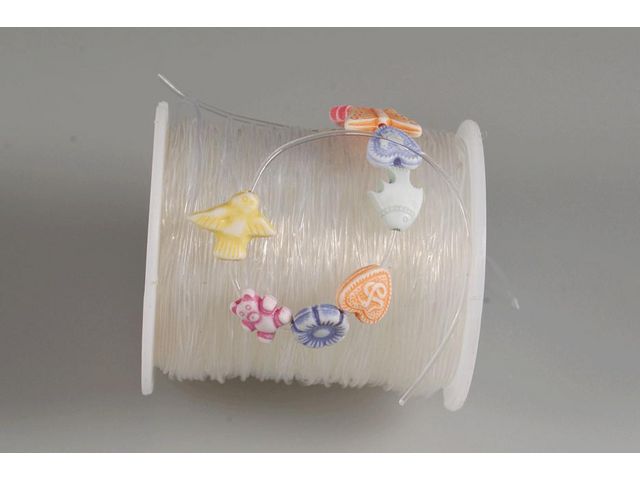 Smycketråd elastisk 50mx1mm, rulle om 50 m