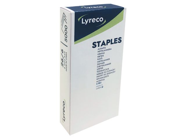 Lyreco Häftklammer 26/6, fp om 5000 st