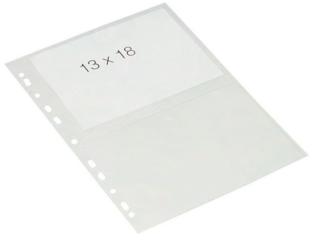 Bantex Plastficka, A4, stansad, 100 mikrometer, polypropylen, jämn, 11 hål, genomskinlig, fp om 10 st