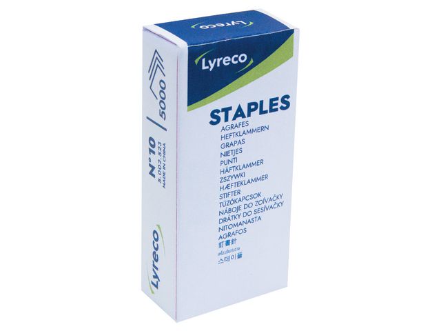 Lyreco Häftklammer NO10, fp om 5000 st