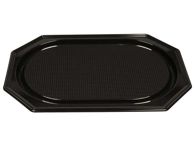 ABENA Serveringsfat plast svart PS 36x54cm, fp om 10 st
