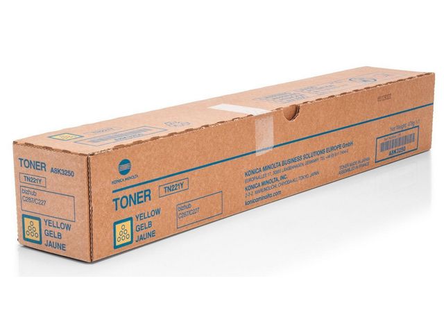 Konica Minolta Toner A8K3250 Gul, st