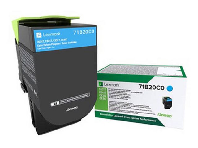 Lexmark Toner 71B20C0 Cyan, st