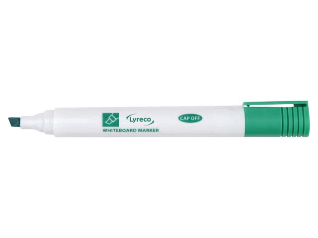 Lyreco Whiteboardpenna drywipe sned grön, st