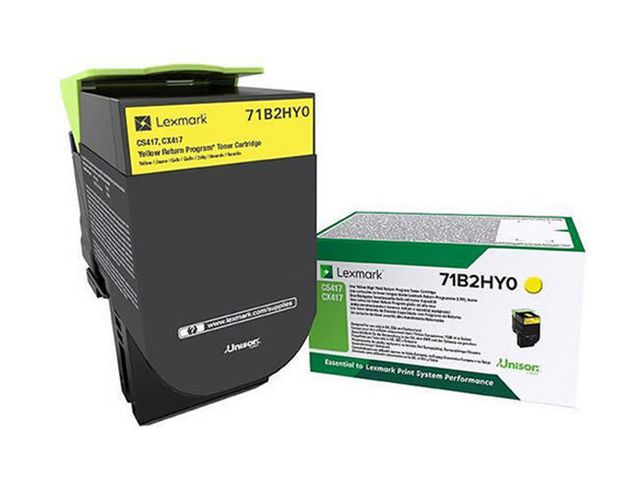 Lexmark Toner 71B2HY0 Gul, st