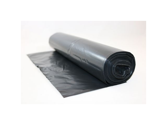 Plastsäck LD 125L 60my svart, rulle om 25 st