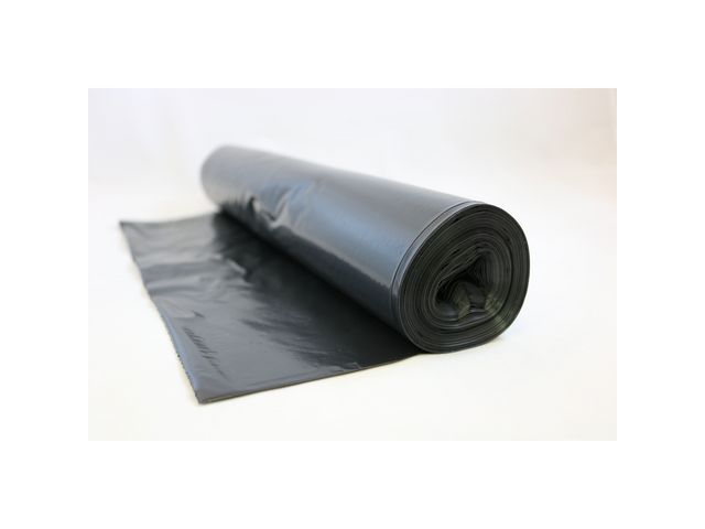 Plastsäck LLD 160L 60my svart, rulle om 10 st