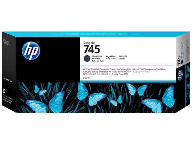 HP Bläckpatron F9K05A 745 Mattsvart, st