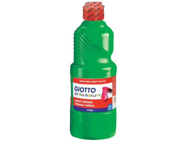 GIOTTO Färg Extra Quality 500ml grön, flaska om 500 ml