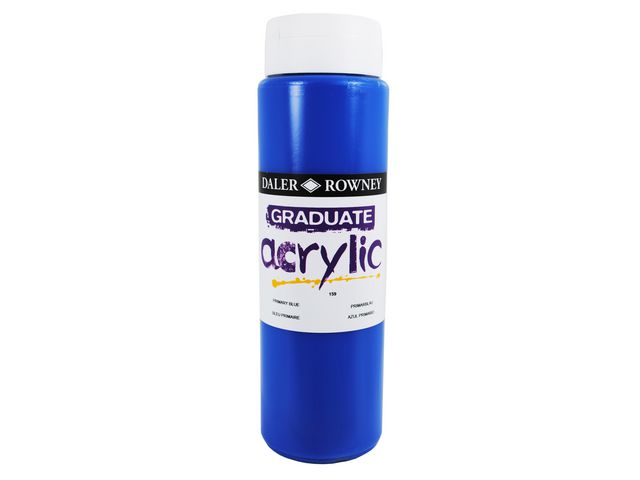 DALER-ROWNEY Akrylfärg 500 ml blå, flaska om 500 ml