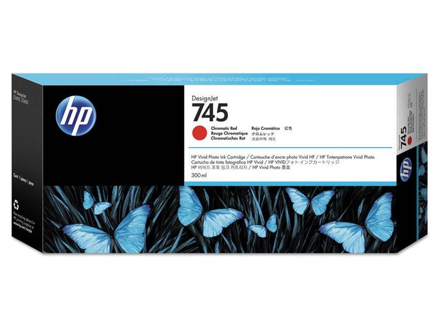 HP Bläckpatron F9K06A 745 KromRöd, st