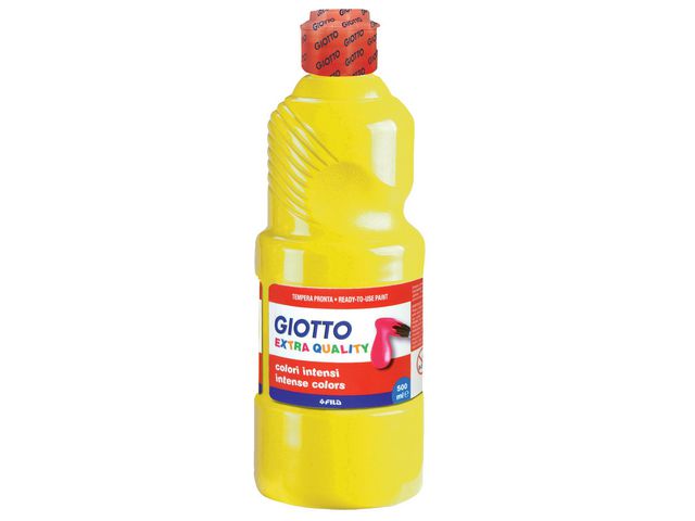 GIOTTO Färg Extra Quality 500ml gul, flaska om 500 ml
