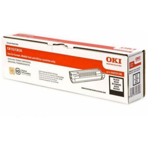 OKI Toner, singelförpackning, svart, 44059108, st