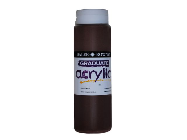 DALER-ROWNEY Akrylfärg 500 ml brun, flaska om 500 ml