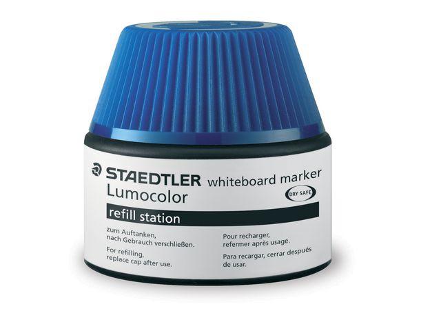 STAEDTLER Lumocolor Refill whiteboard blå, flaska om 30 ml