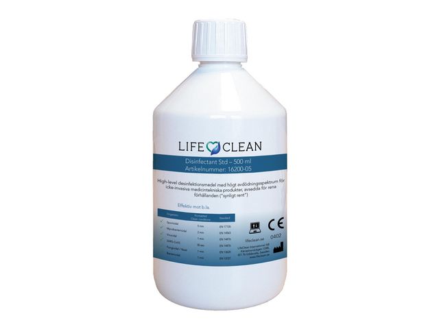 LIFECLEAN Ytdesinfektion Standard 500ml, flaska om 0.5 l