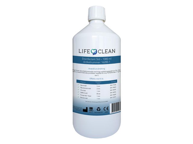 LIFECLEAN Ytdesinfektion Standard 1L, flaska om 1 l