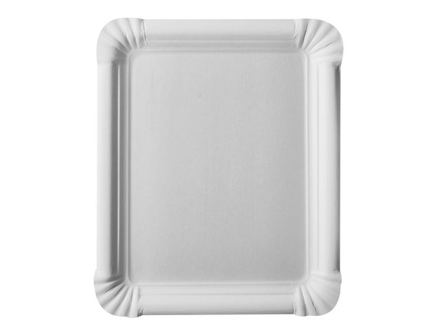 PAPSTAR Tallrik Pure kantig 16,5x20cm vit, fp om 250 st