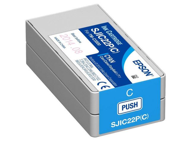 Epson Bläckpatron C33S020602 Cyan, st