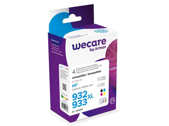 Wecare Bläckpatron 932XL/933XL BKCMY, st