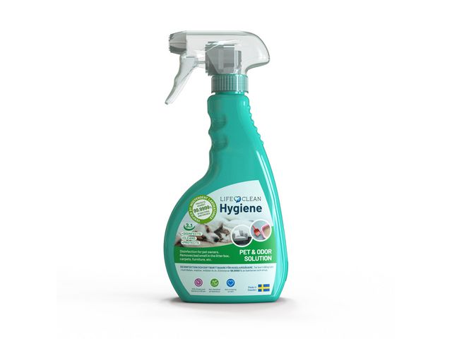 LIFECLEAN Ytdesinfektion Pet & Odor 450ml, flaska om 450 ml