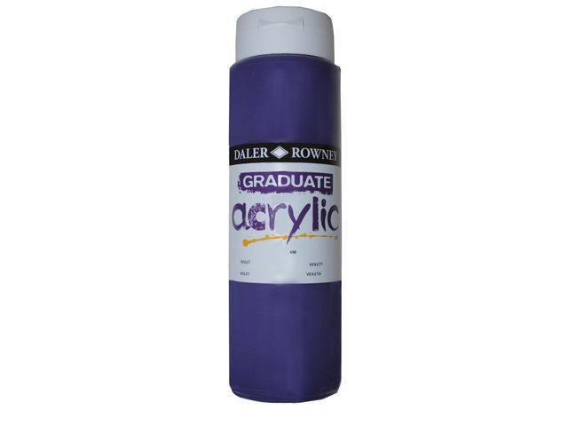 DALER-ROWNEY Akrylfärg 500 ml lila, flaska om 500 ml
