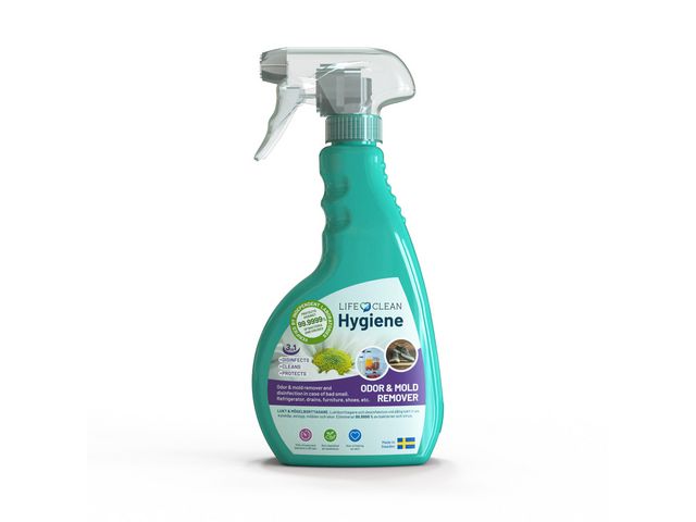 LIFECLEAN Ytdesinfektion Odor & Mold 450ml, flaska om 450 ml