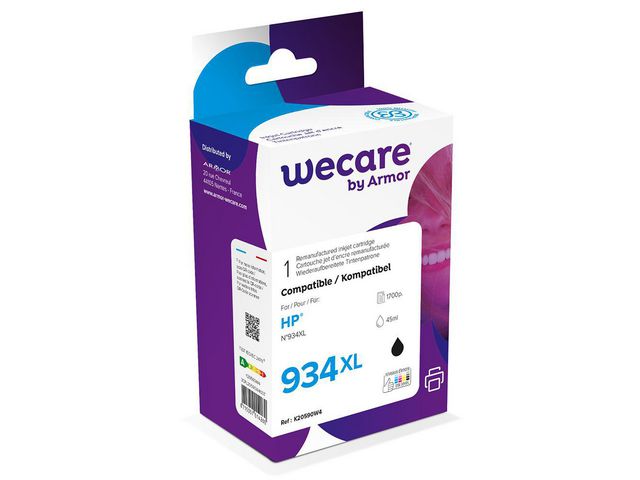 Wecare Bläckpatron 934XL svart, st