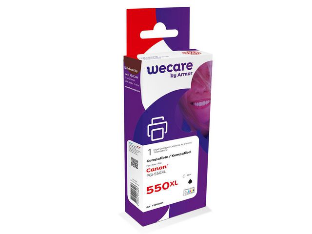 Wecare Bläckpatron,  kompatibel med  CANON PGi-550XL, 6431B001, svart singelpack, st