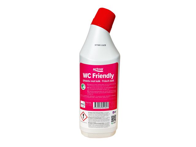 Activa WC-rent Friendly 750ml, flaska om 750 ml